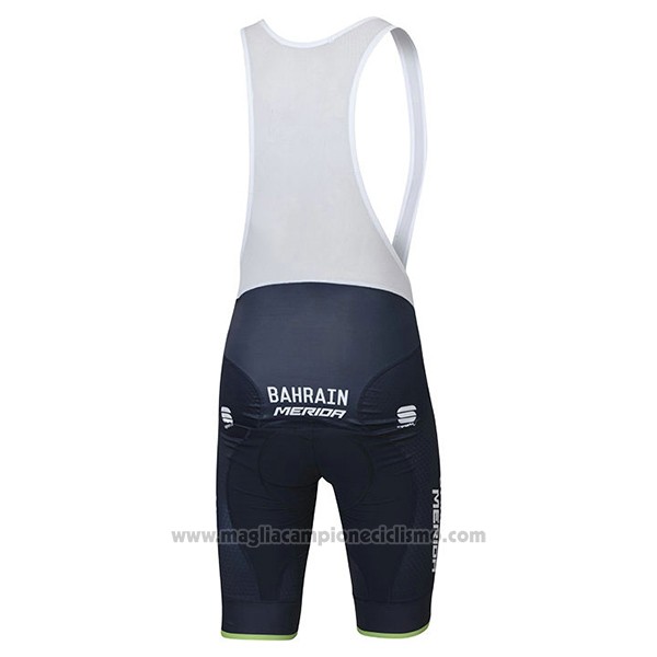 2017 Abbigliamento Ciclismo Bahrain Merida Campione Bielorusso Manica Corta e Salopette